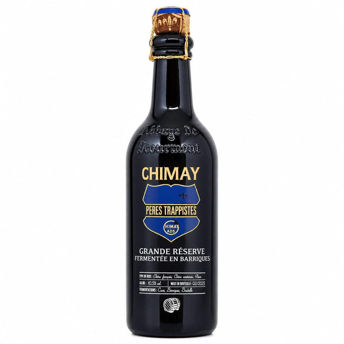Chimay Grande Réserve Fermentée en Barriques - Chêne Français, Chêne Américain, Whisky (02/202 Verdins