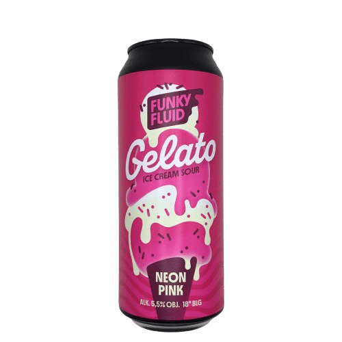 Gelato liquide funky rose néon | Pâtisserie acidulée