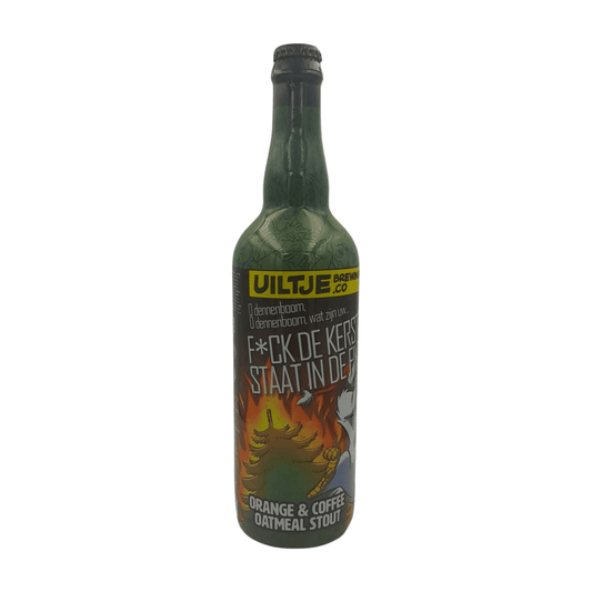 Uiltje F*ck de kerstboom staat in de fik!!! | Orange Coffee Oatmeal Stout 75CL Webshop Online Verdins Bierwinkel Rotterdam