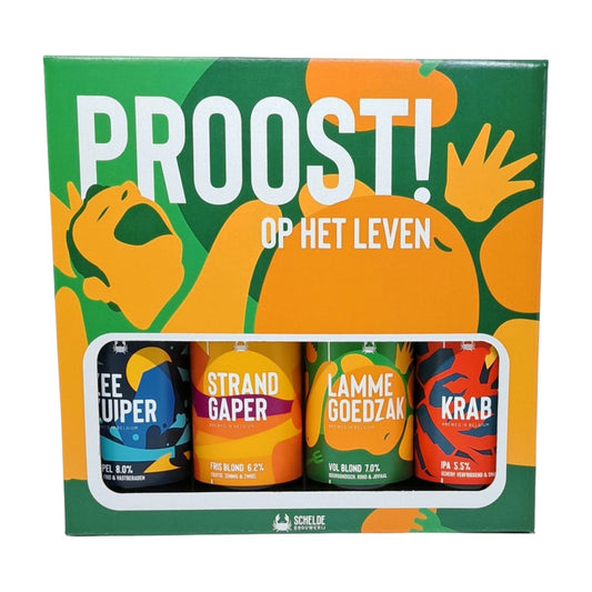 Brasserie Schelde Cheers! À la vie | Coffret cadeau de bières